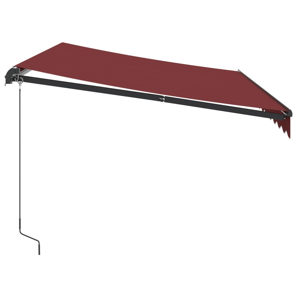 Toldo retrátil manual 350x250 cm bordô