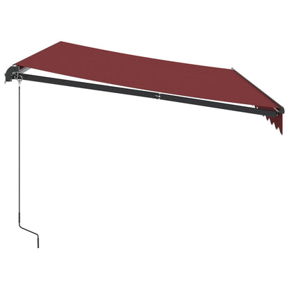 Toldo retrátil manual 350x250 cm bordô