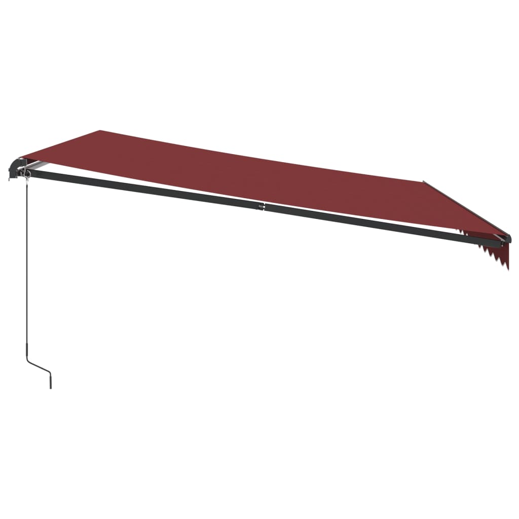 Toldo retrátil manual 450x300 cm bordô