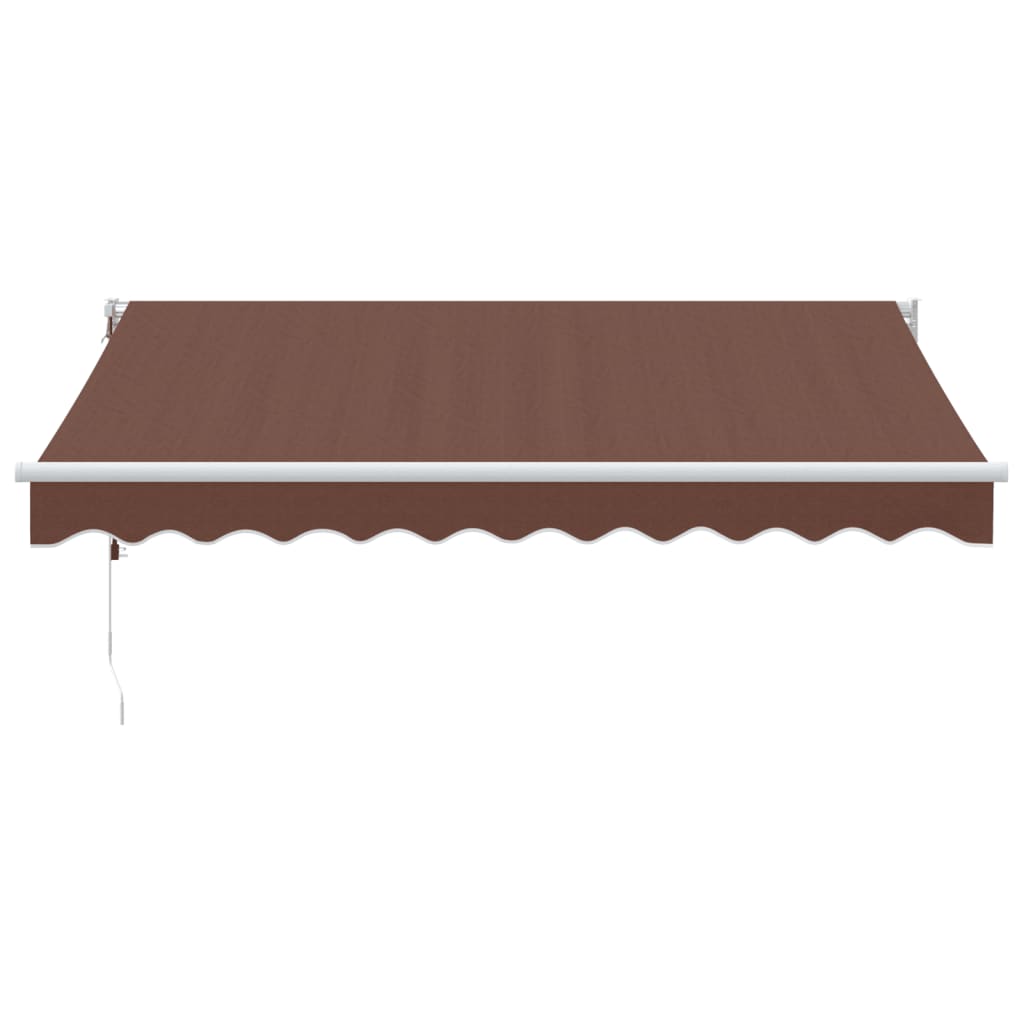 Toldo retrátil automático 300x250 cm castanho