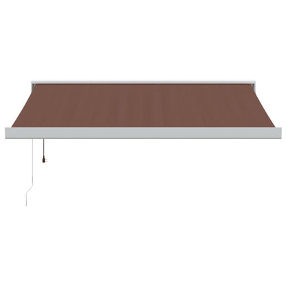 Toldo retrátil automático 300x250 cm castanho