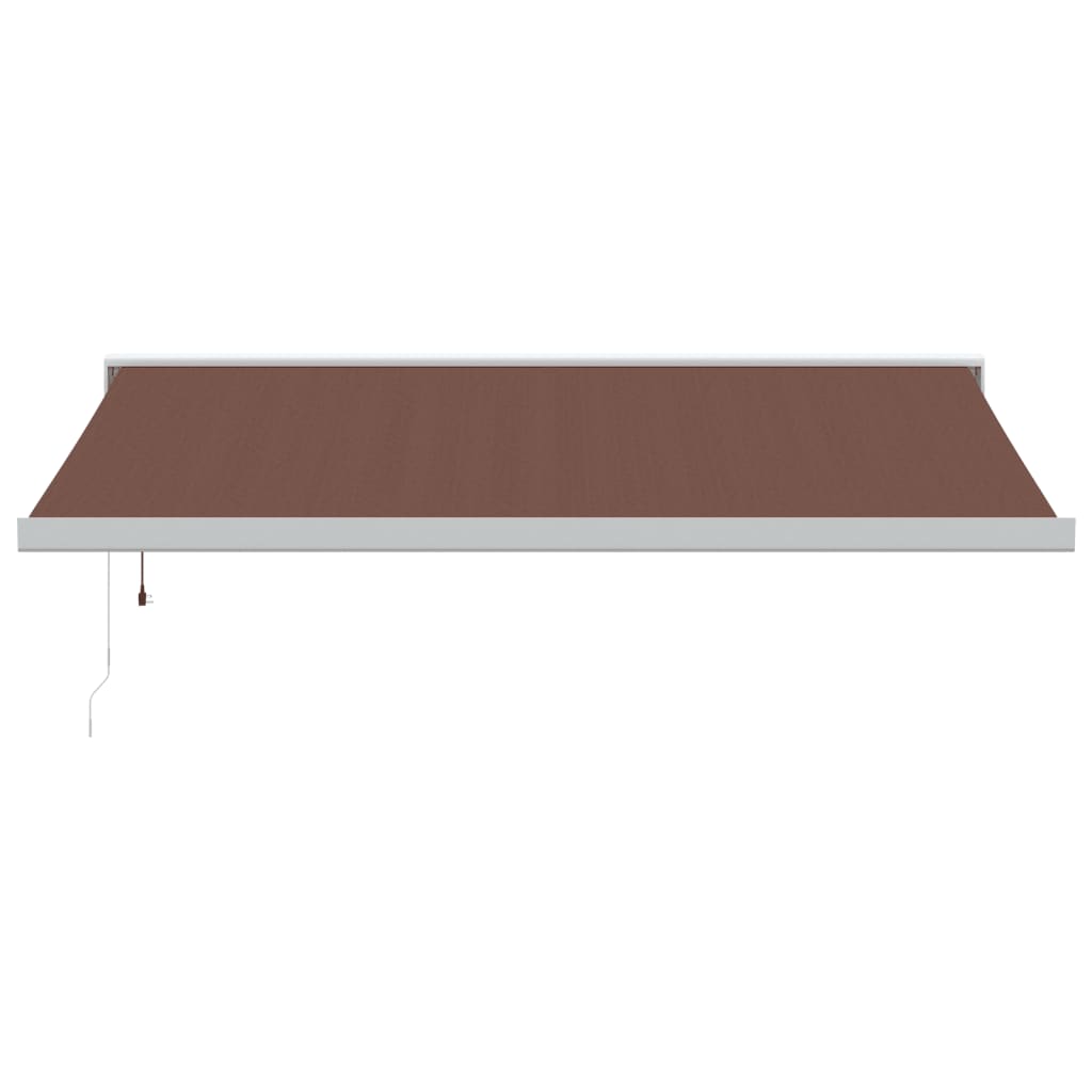 Toldo retrátil automático 450x300 cm castanho