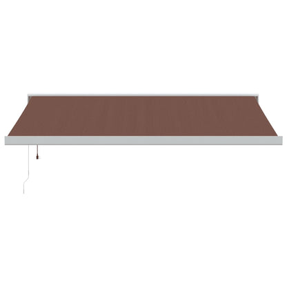 Toldo retrátil automático 450x300 cm castanho