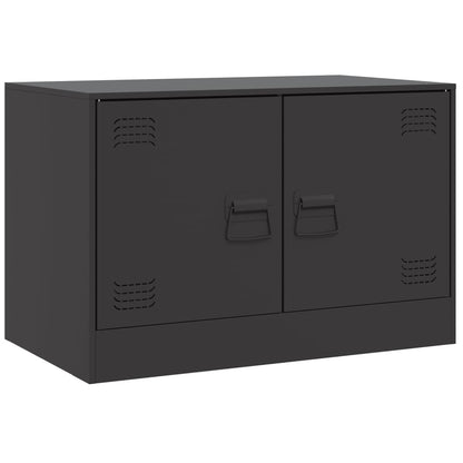 Móveis de TV 2 pcs 67x39x44 cm aço preto