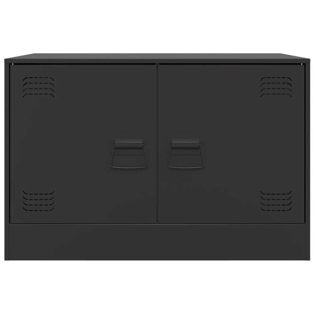 Móveis de TV 2 pcs 67x39x44 cm aço preto