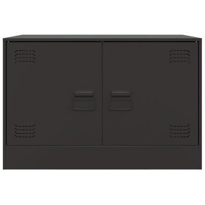 Móveis de TV 2 pcs 67x39x44 cm aço preto