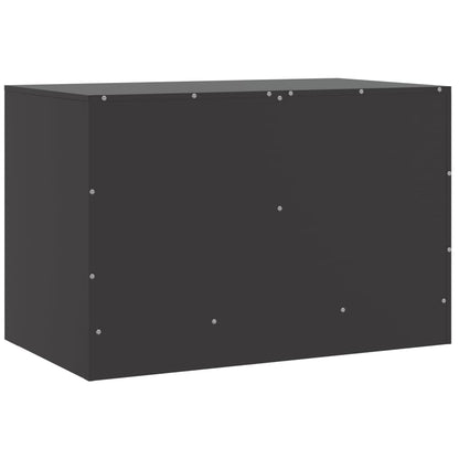 Móveis de TV 2 pcs 67x39x44 cm aço preto