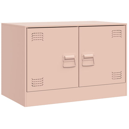 Móveis de TV 2 pcs 67x39x44 cm aço rosa