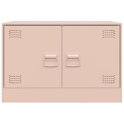 Móveis de TV 2 pcs 67x39x44 cm aço rosa