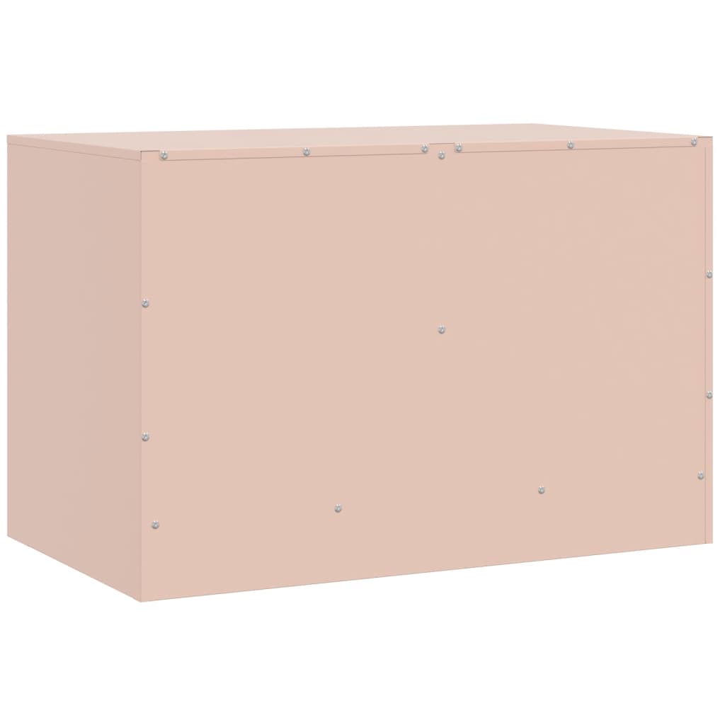 Móveis de TV 2 pcs 67x39x44 cm aço rosa