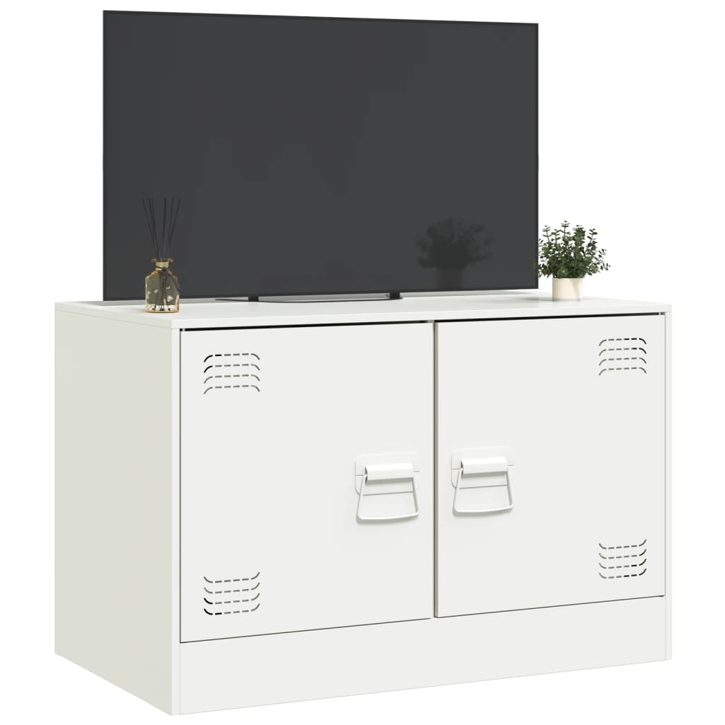 Móvel de TV 67x39x44 cm aço branco