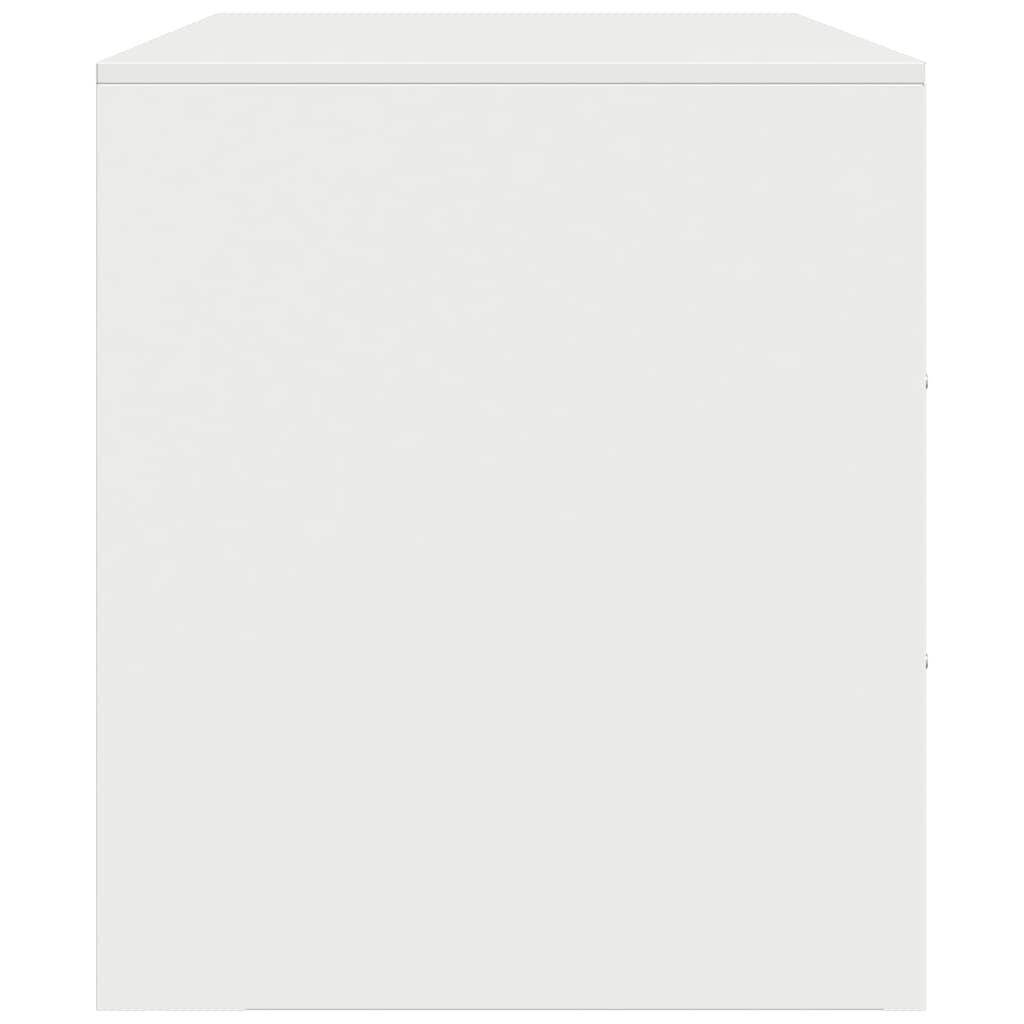 Móvel de TV 67x39x44 cm aço branco