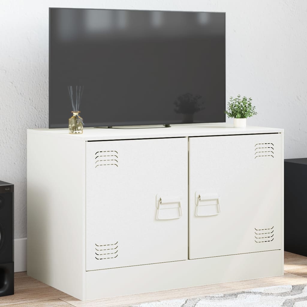 Móvel de TV 67x39x44 cm aço branco