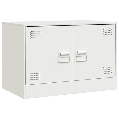 Móveis de TV 2 pcs 67x39x44 cm aço branco