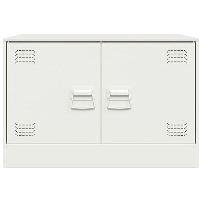 Móveis de TV 2 pcs 67x39x44 cm aço branco