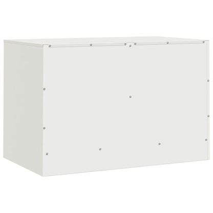 Móveis de TV 2 pcs 67x39x44 cm aço branco