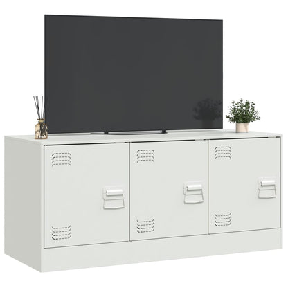 Móvel de TV 99x39x44 cm aço branco