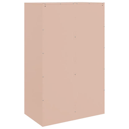 Aparador 67x39x107 cm aço rosa