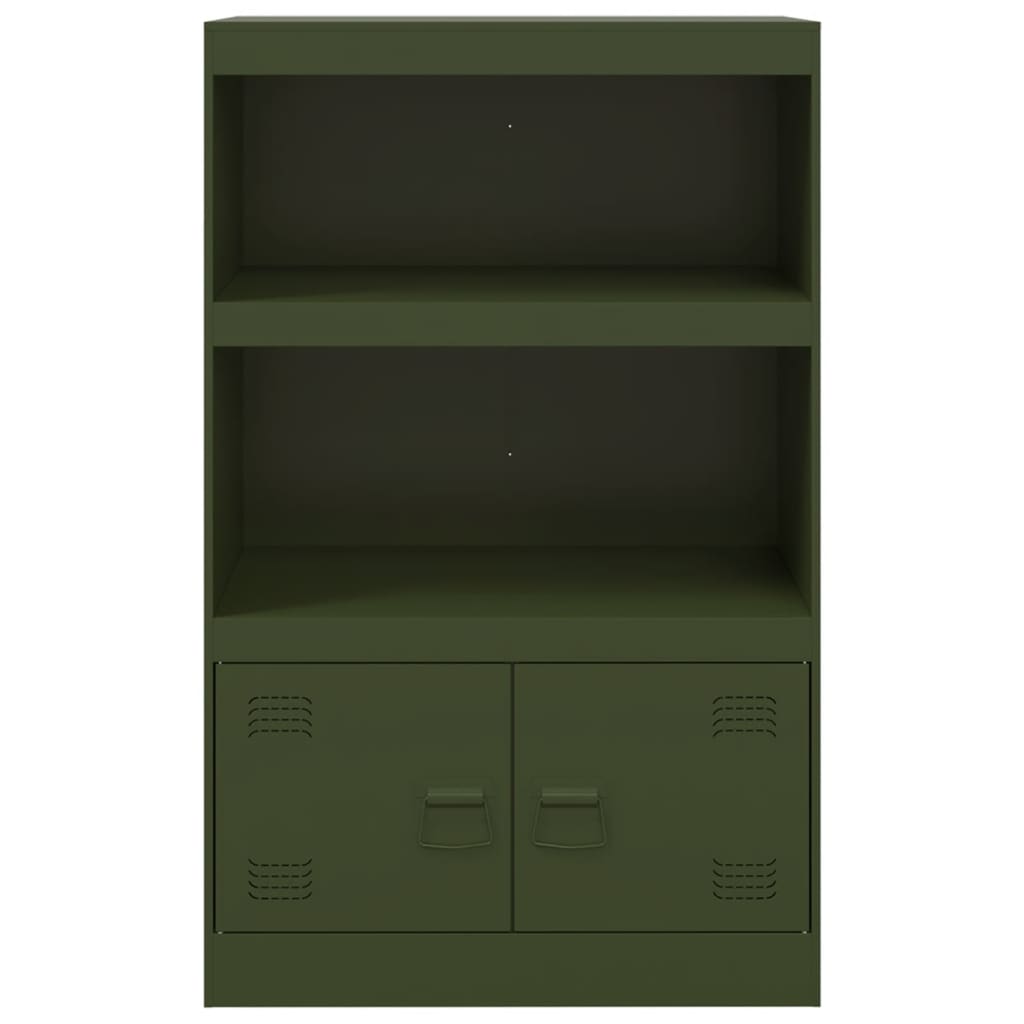 Aparador 67x39x107 cm aço verde azeitona