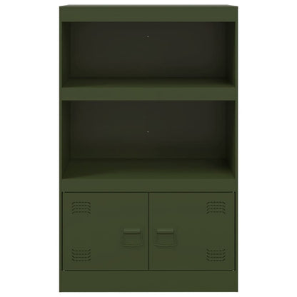 Aparador 67x39x107 cm aço verde azeitona