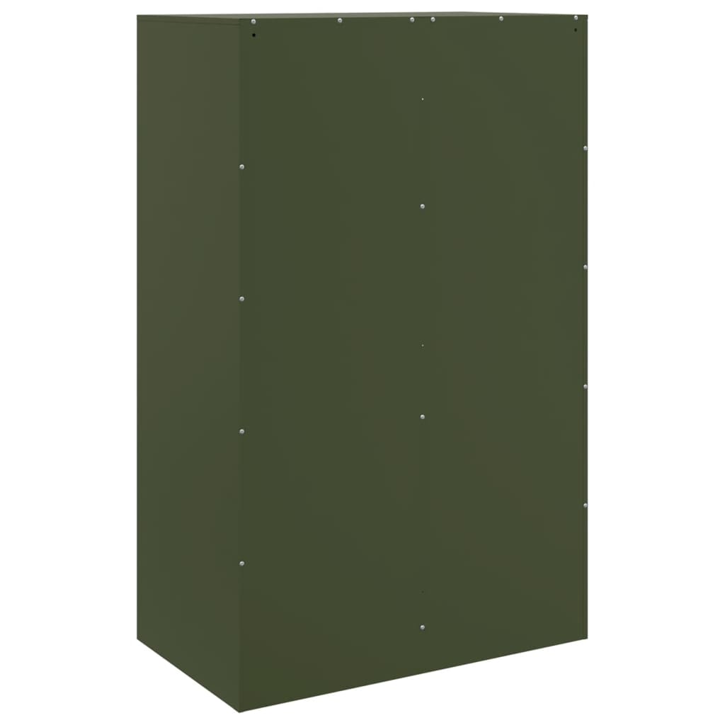 Aparador 67x39x107 cm aço verde azeitona