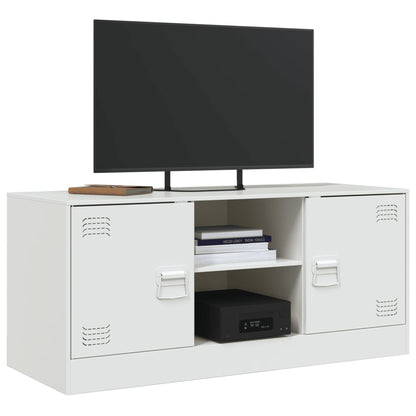 Móvel de TV 99x39x44 cm aço branco