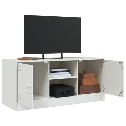 Móvel de TV 99x39x44 cm aço branco