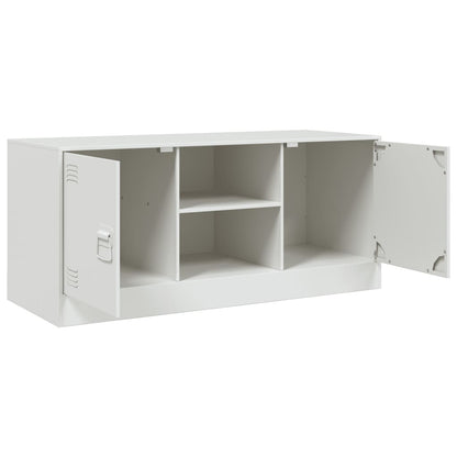 Móvel de TV 99x39x44 cm aço branco