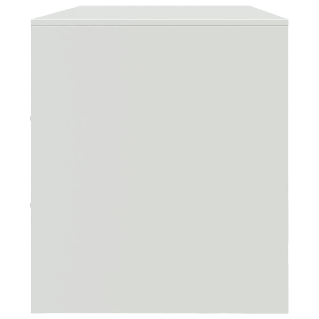 Móvel de TV 99x39x44 cm aço branco