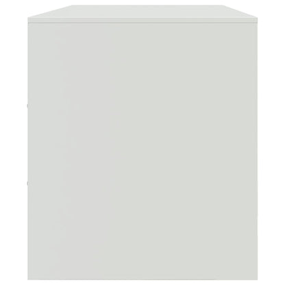 Móvel de TV 99x39x44 cm aço branco