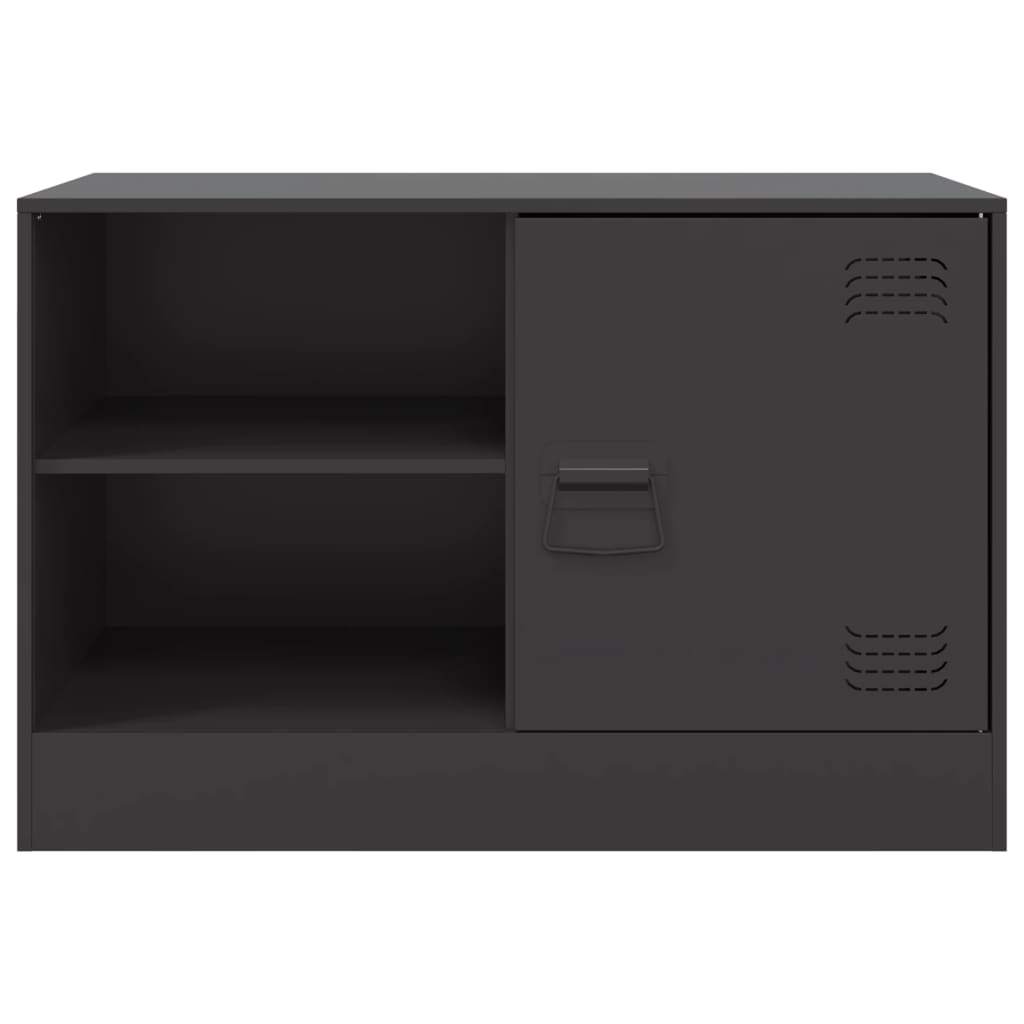 Móveis de TV 2 pcs 67x39x44 cm aço preto