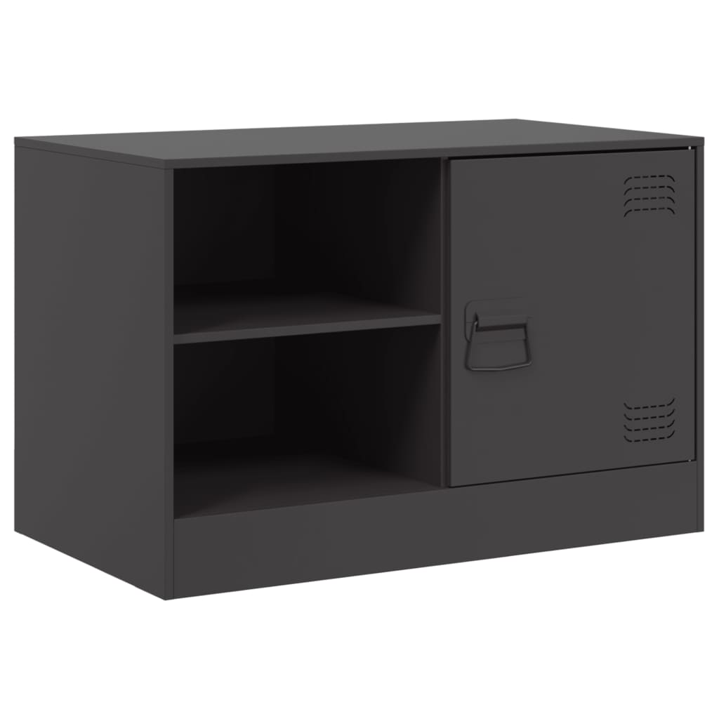 Móveis de TV 2 pcs 67x39x44 cm aço preto