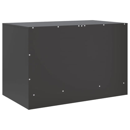 Móveis de TV 2 pcs 67x39x44 cm aço preto