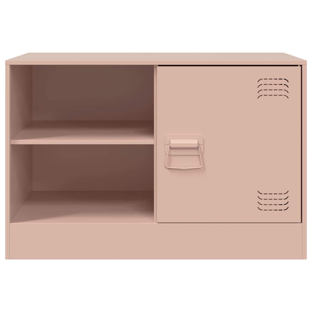 Móveis de TV 2 pcs 67x39x44 cm aço rosa