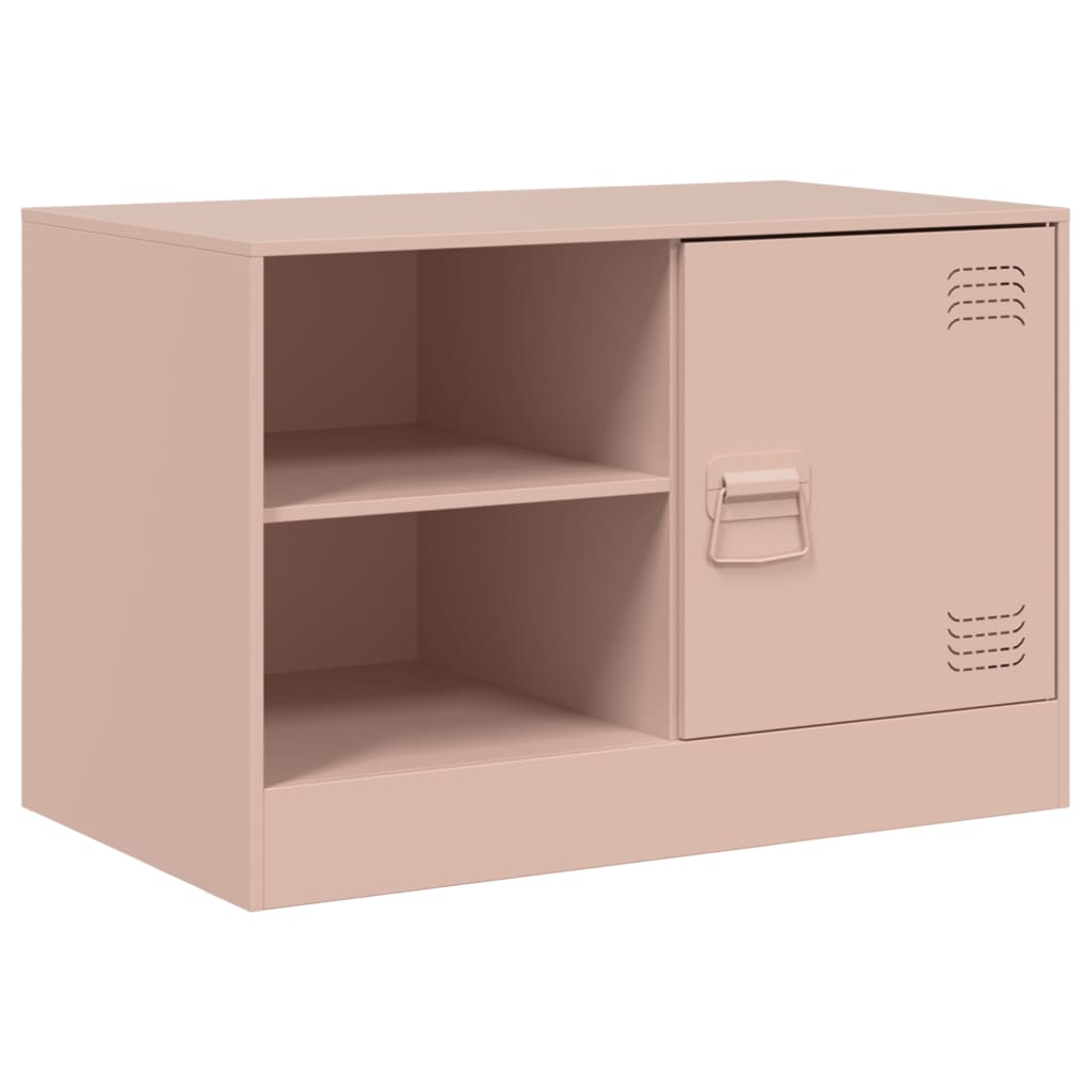 Móveis de TV 2 pcs 67x39x44 cm aço rosa