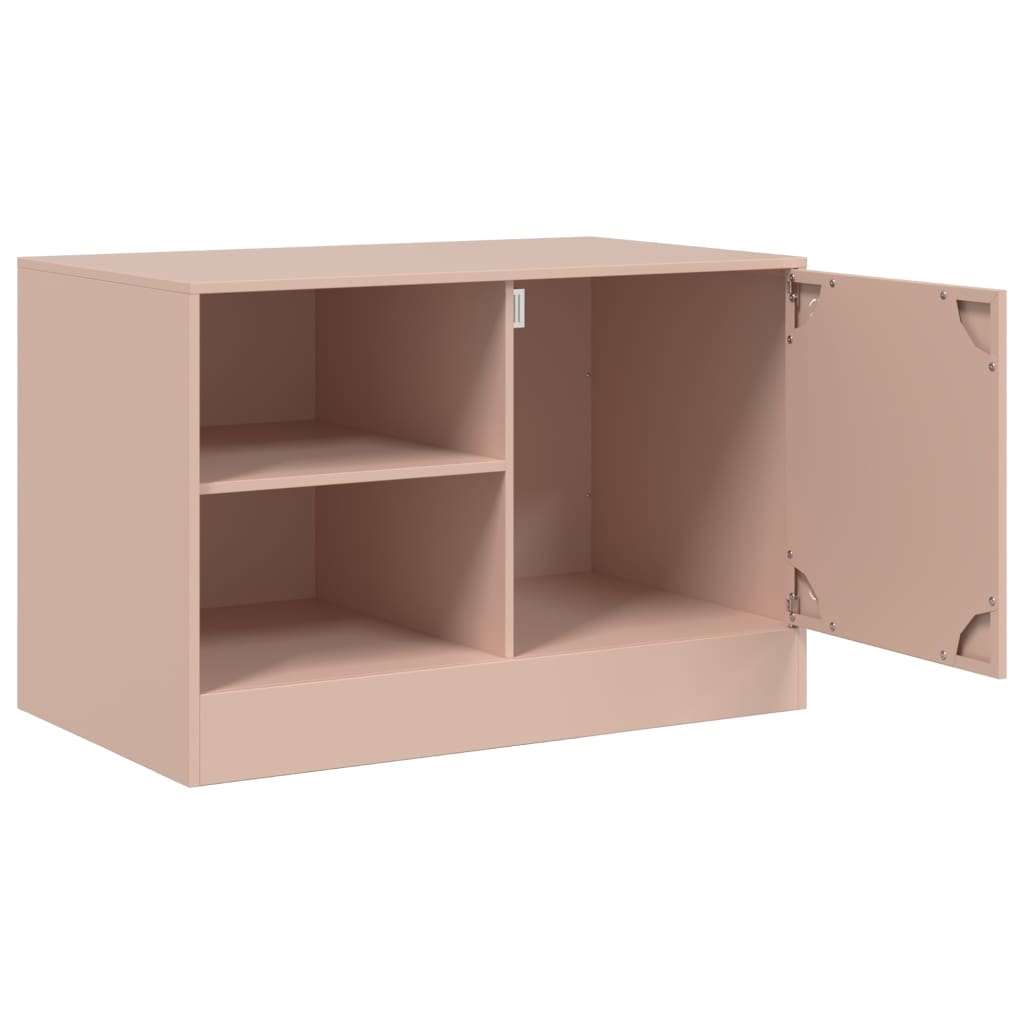 Móveis de TV 2 pcs 67x39x44 cm aço rosa