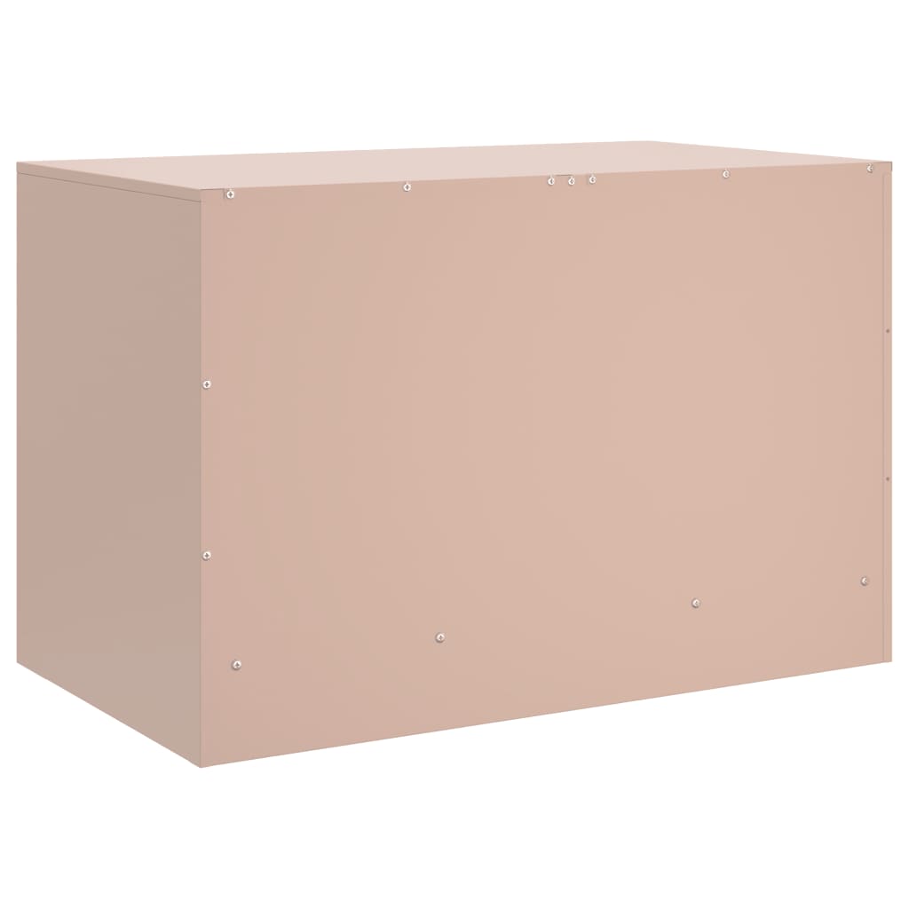 Móveis de TV 2 pcs 67x39x44 cm aço rosa