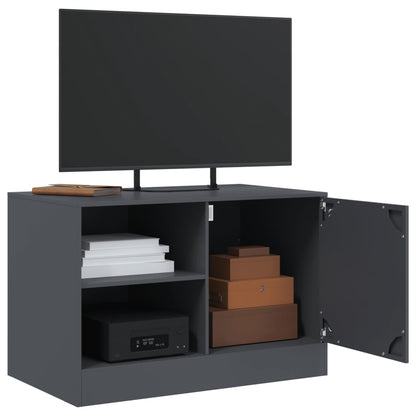 Móveis de TV 2 pcs 67x39x44 cm aço antracite