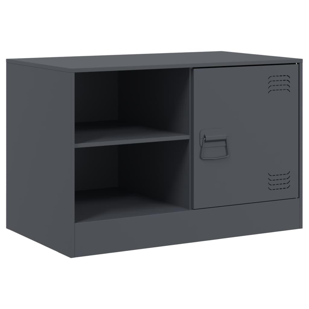 Móveis de TV 2 pcs 67x39x44 cm aço antracite