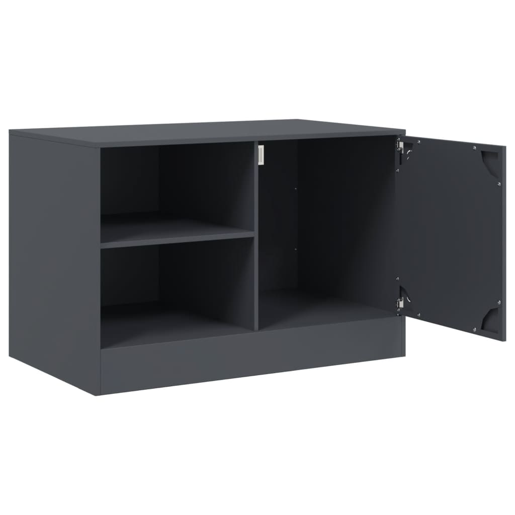 Móveis de TV 2 pcs 67x39x44 cm aço antracite