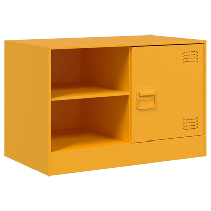 Móveis de TV 2 pcs 67x39x44 cm aço amarelo mostarda