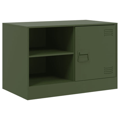 Móveis de TV 2 pcs 67x39x44 cm aço verde azeitona