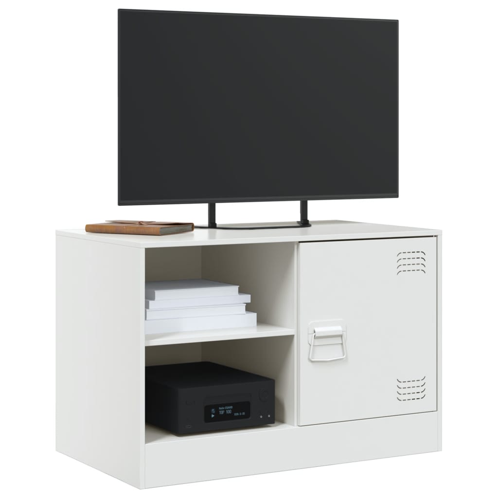 Móvel de TV 67x39x44 cm aço branco