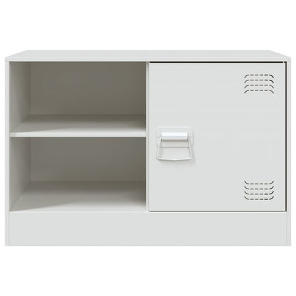 Móveis de TV 2 pcs 67x39x44 cm aço branco