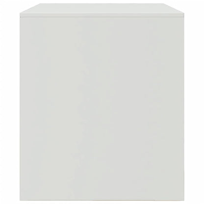 Móveis de TV 2 pcs 67x39x44 cm aço branco