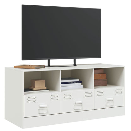 Móvel de TV 99x39x44 cm aço branco