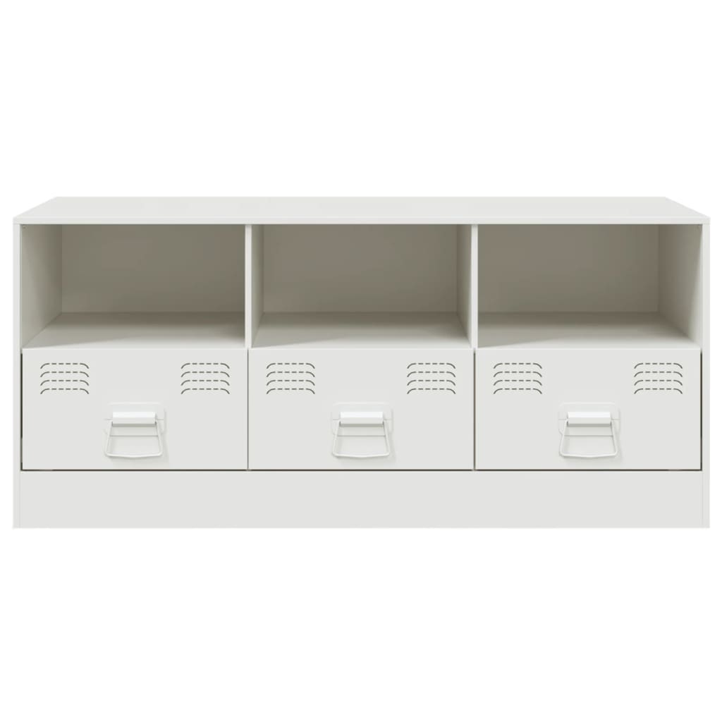 Móvel de TV 99x39x44 cm aço branco