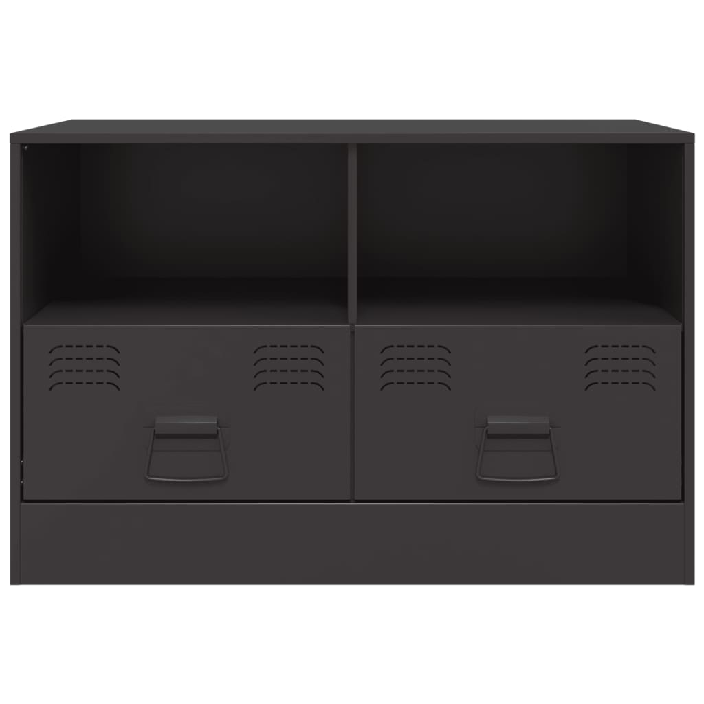 Móveis de TV 2 pcs 67x39x44 cm aço preto