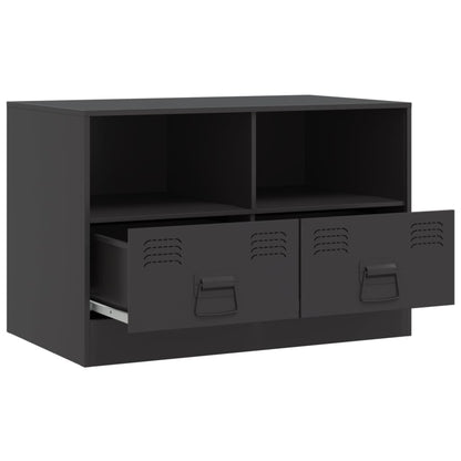 Móveis de TV 2 pcs 67x39x44 cm aço preto