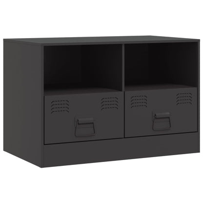 Móveis de TV 2 pcs 67x39x44 cm aço preto